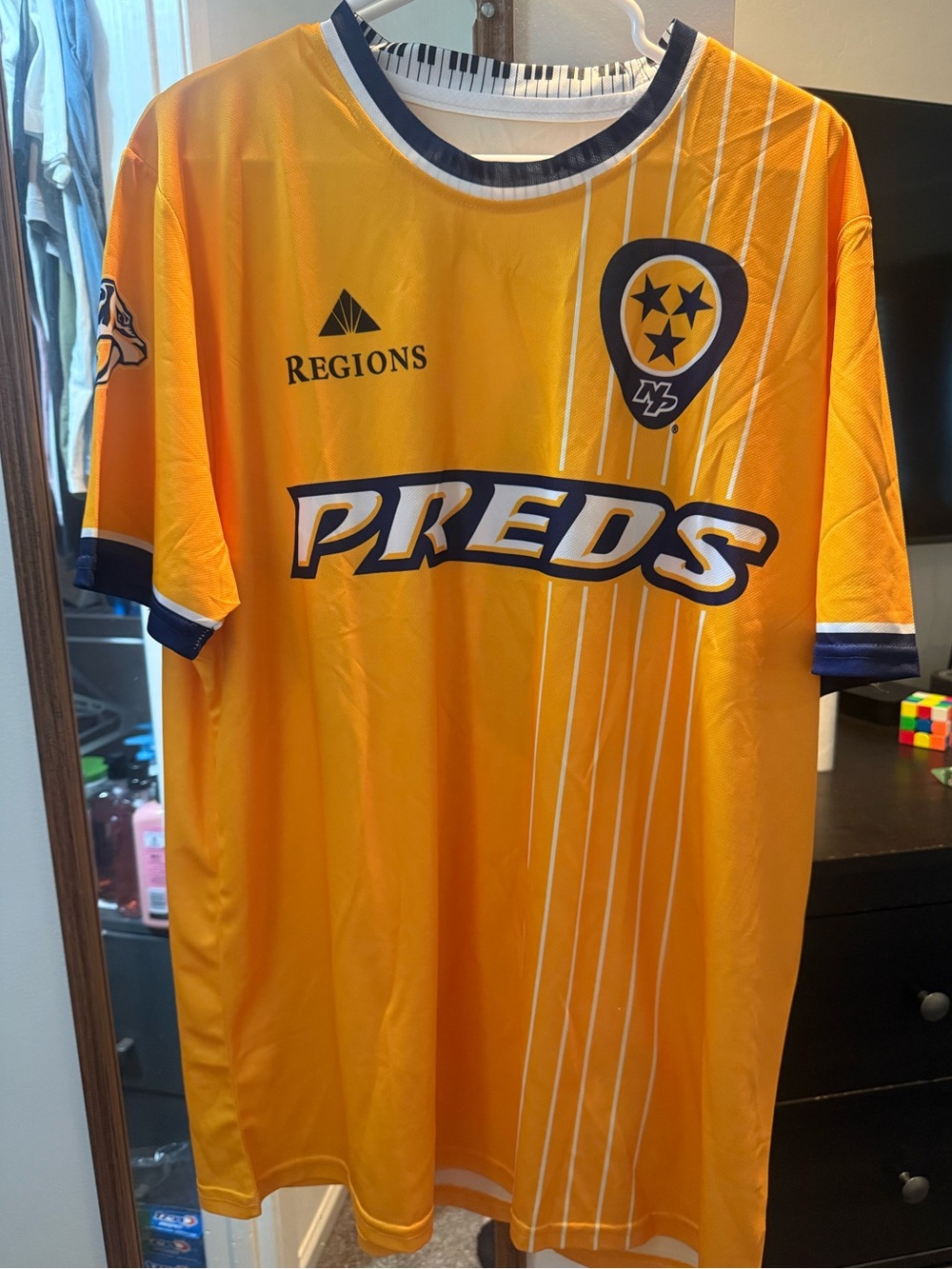 Nashville Predators game giveaway jersey